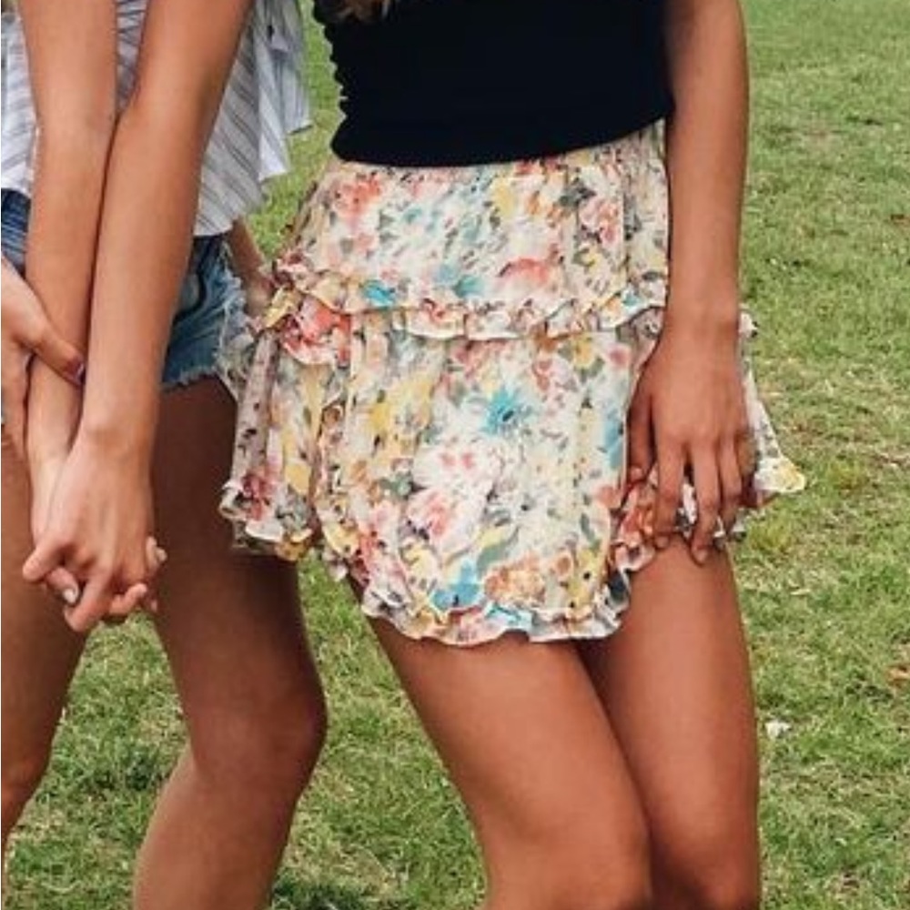 URBAN OUTFITTERS colorful flower skirt